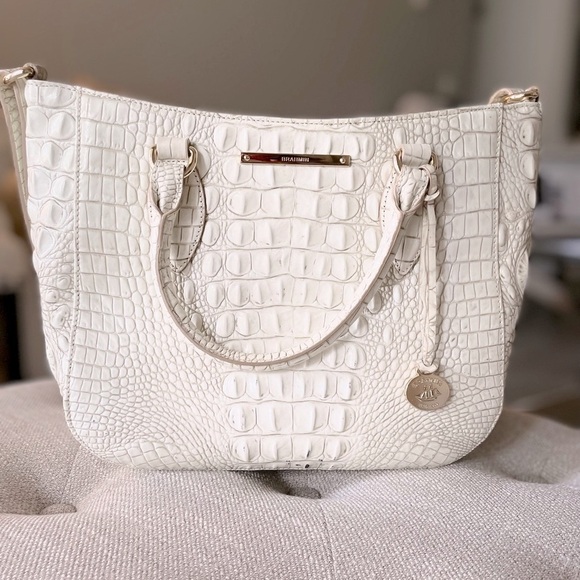 🩷Brahmin White Leather Handbag  NWT - Picture 3 of 10
